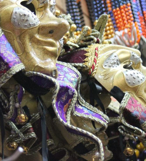 New Orleans masks and beads